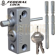 Federal Window Bolts French Doors Lock Catches heavy Duty Security Sliding Patio