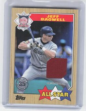 2022 Topps #87ASR-JB Jeff Bagwell 1987 All-Star Relic