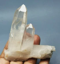 New Rare NATURAL skeletal White QUARTZ Crystal Cluster Specimen