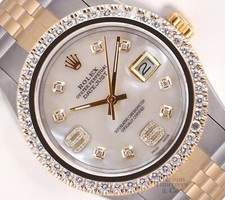 Rolex Datejust Two Tone 36mm 18k 2.5ct Diamon...
