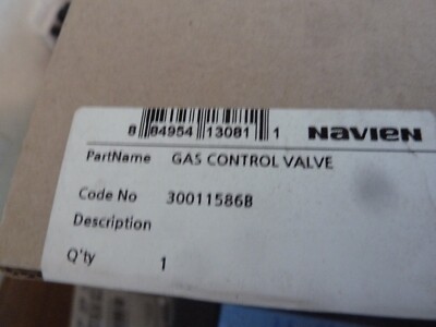 Navien Gas Control Valve 30011586B