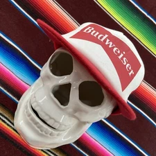 Vtg Budweiser Beer Mens SnapBack Hat Baseball Cap Dad Trucker 90s Flat Brim