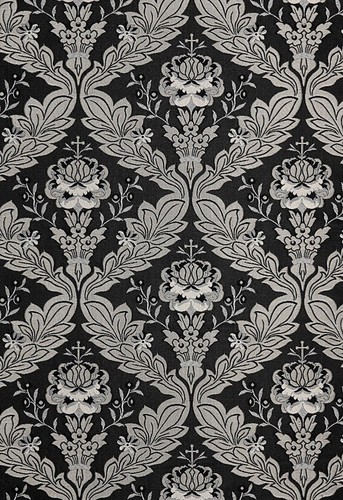 Greek Orthodox Liturgical Brocade Church Vestment Floral Pattern Jacquard Fabric - Picture 2 of 15