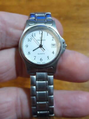 Vintage Candino 8.159.0.0.81 Stainless Ladies Watch, running with new battery L