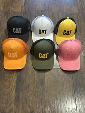 Caterpillar CAT Equipment Men's Snapback Trucker Hat Cap NWT