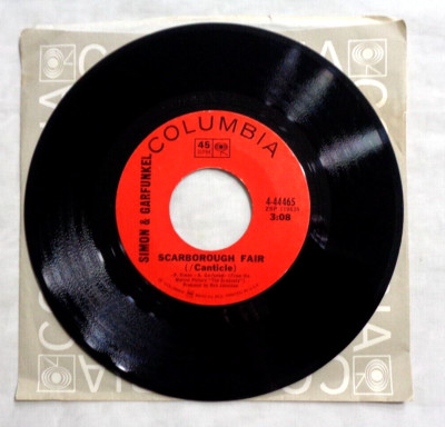 洋楽 YvesMontand,Simon&Garfunkel, FrancisLai Simon & Garfunkel: Scarborough Fair 1968 Columbia 4-44465 Terre