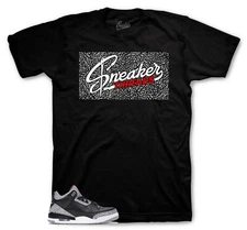 Shirt To Match Jordan 3 Black Cement Shoes  - Sneaker Threads Tees