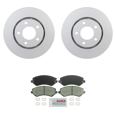 Bosch Front 281mm Rotors Severe Duty Ceramic Disc Brake Pad Kit For Caravan