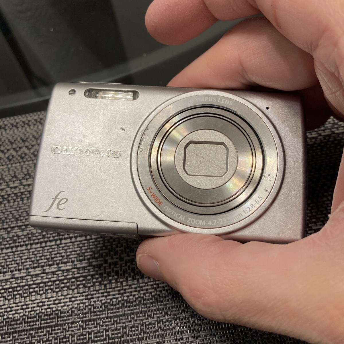 OLYMPUS Digital Camera 14 MP FE-5050 Silver 5x optical zoom PARTS