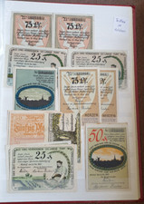 Germany notgeld 25 50 75 pf pfennig Trittau Holstein Nortorf 1920