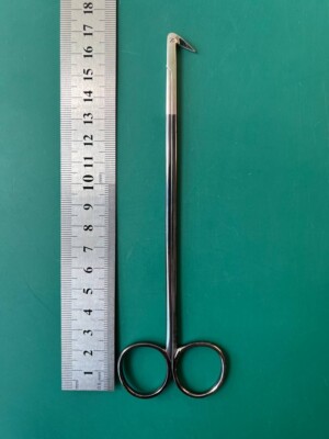 Scanlan 7007-258-5SC Diethrich-Potts Scissors 125º angled micro