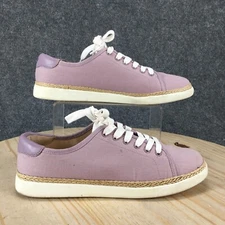 Vionic Shoes Womens 10 Hattie Casual Low Top Sneakers Purple Fabric Lace Up