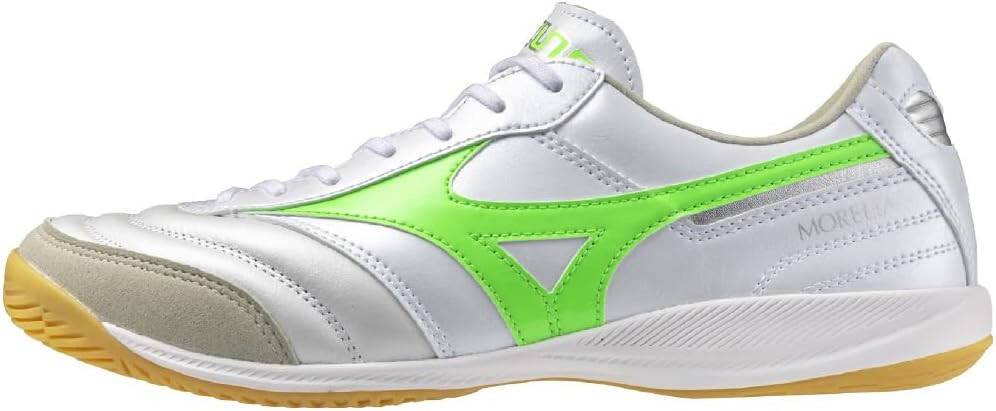Кроссовки для мини-футбола MIZUNO MORELIA SALA ELITE цвет Q1GA2512 бело-зеленый US725 см 25890₽