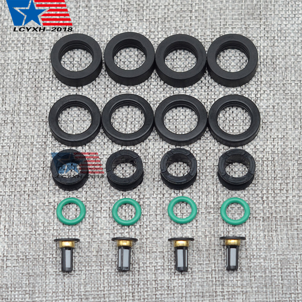 Fuel Injector Repair Kit O-rings Seals Filters For Honda Vehicles 1985-2002 USA