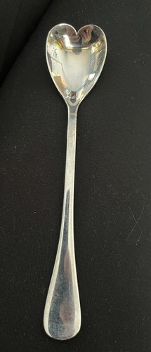 Towle Silver Plated Heart Sugar Spoon Small Cereal Teaspoon - Picture 5 of 6