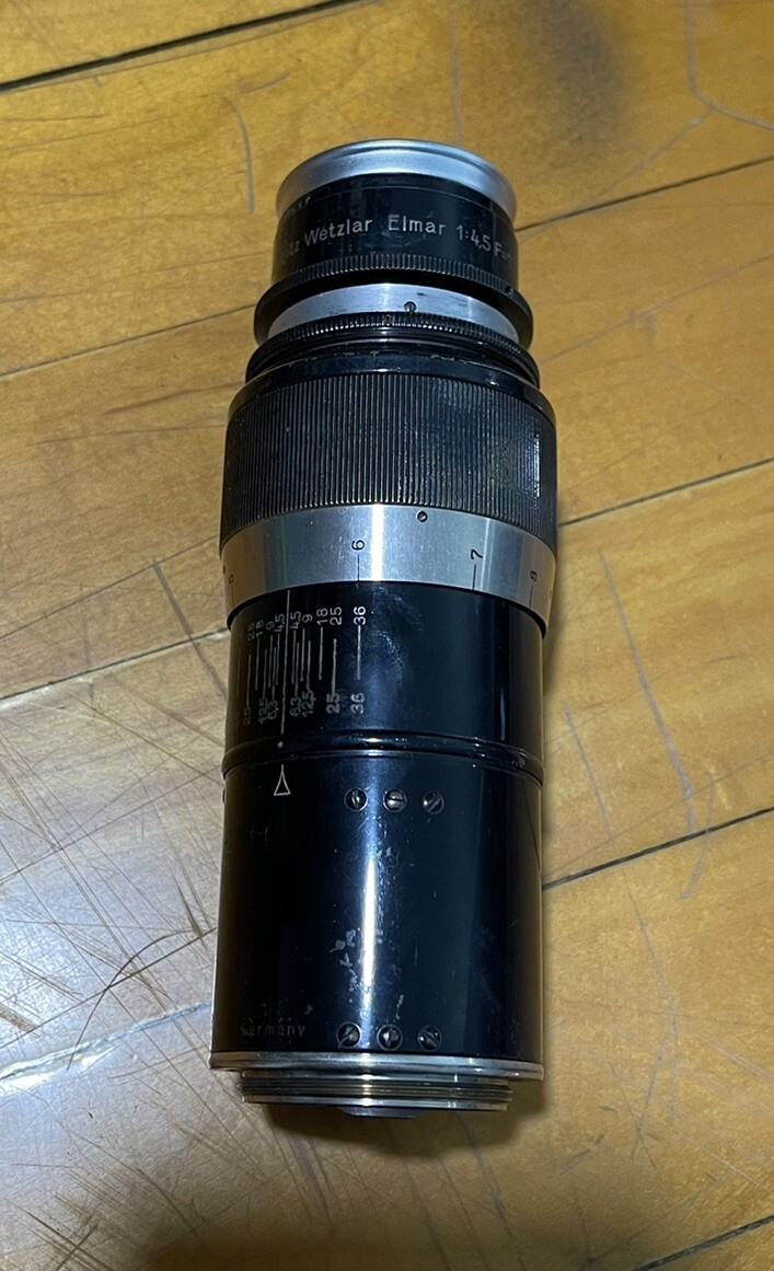 Leica Black paint Hektor f=13.5cm 1:4,5cm * serial number rare 4.5