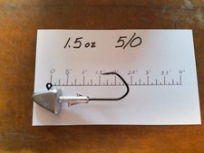 15 1.5oz S9 Shad Head Jigs on 5/0 VMC Barbarian Forged Black Jig Hooks