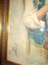 Acquerello antico firmato Coppola, Napoli 900 Pittura Acquerello