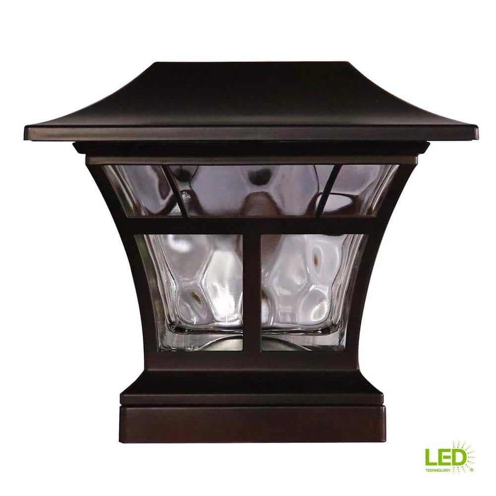 Solar patio lights cheap post cap light