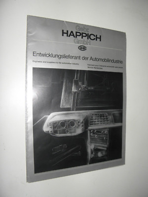 Vintage Happich - Entwicklungslieferant der Automobilindie - Prospekt (1979)