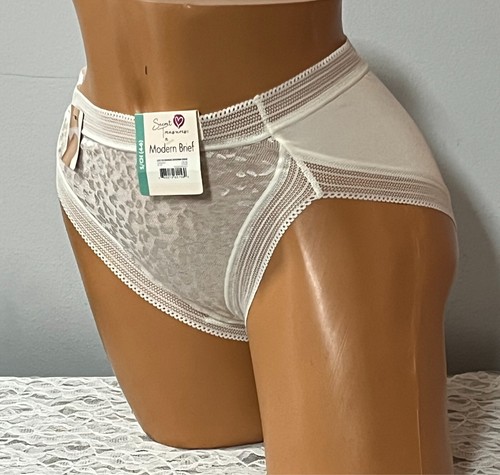 Secret Treasures Modern Brief Stretch Lace Cream XL - Picture 14 of 14