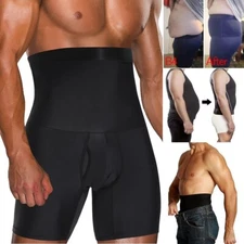 Men High Waist Tummy Control Shapewear Slim Body Shaper Compression Boxer Shorts