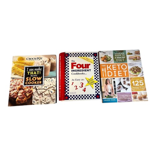 Set Of 3 Cookbooks: Slow Cooker Recipes Four Ingredients Keto Diet - Picture 2 of 8