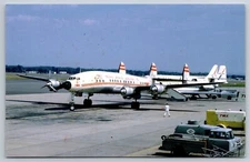 Airplane Postcard TWA Trans World Airways Airlines Lockheed Constellation FY28
