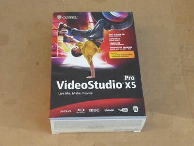 Corel VideoStudio Pro X5 for Windows NEW Factory Sealed