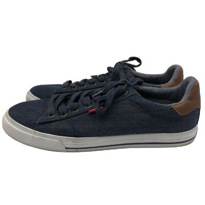 Levi's Men's Blue Denim Sneakers Lace Up Shoes Size 9 Worn Once