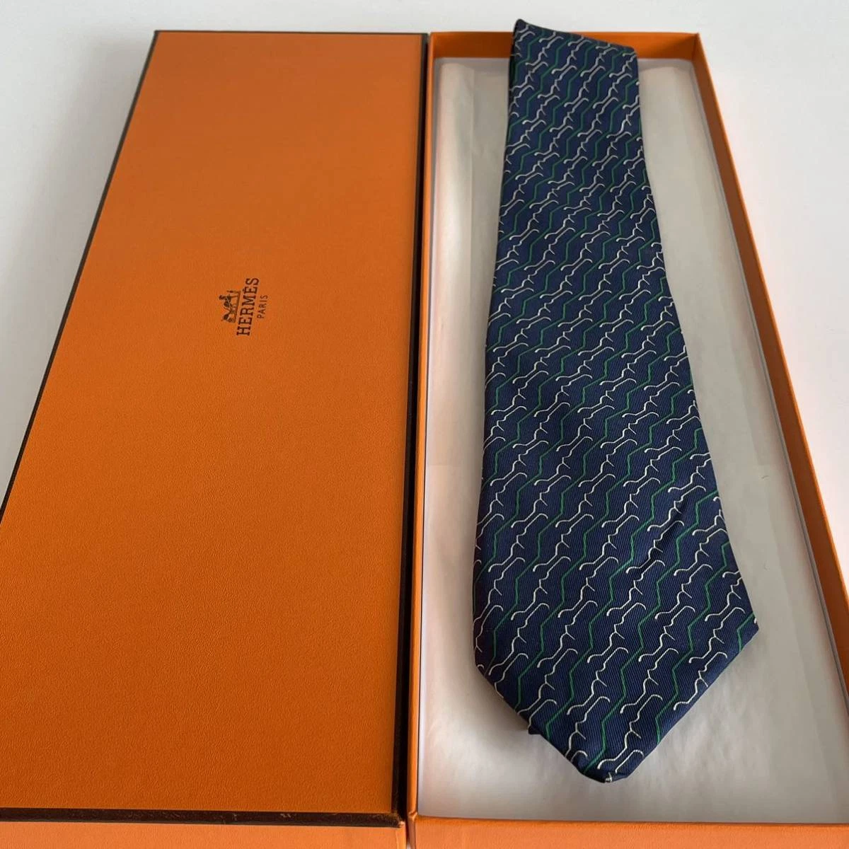 HERMÈS Cravatta uomo HERMES Francia vera seta cravatta abito classico lusso multicolore T342