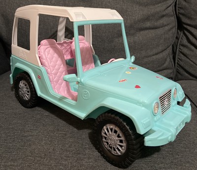 barbie jeep pink passport