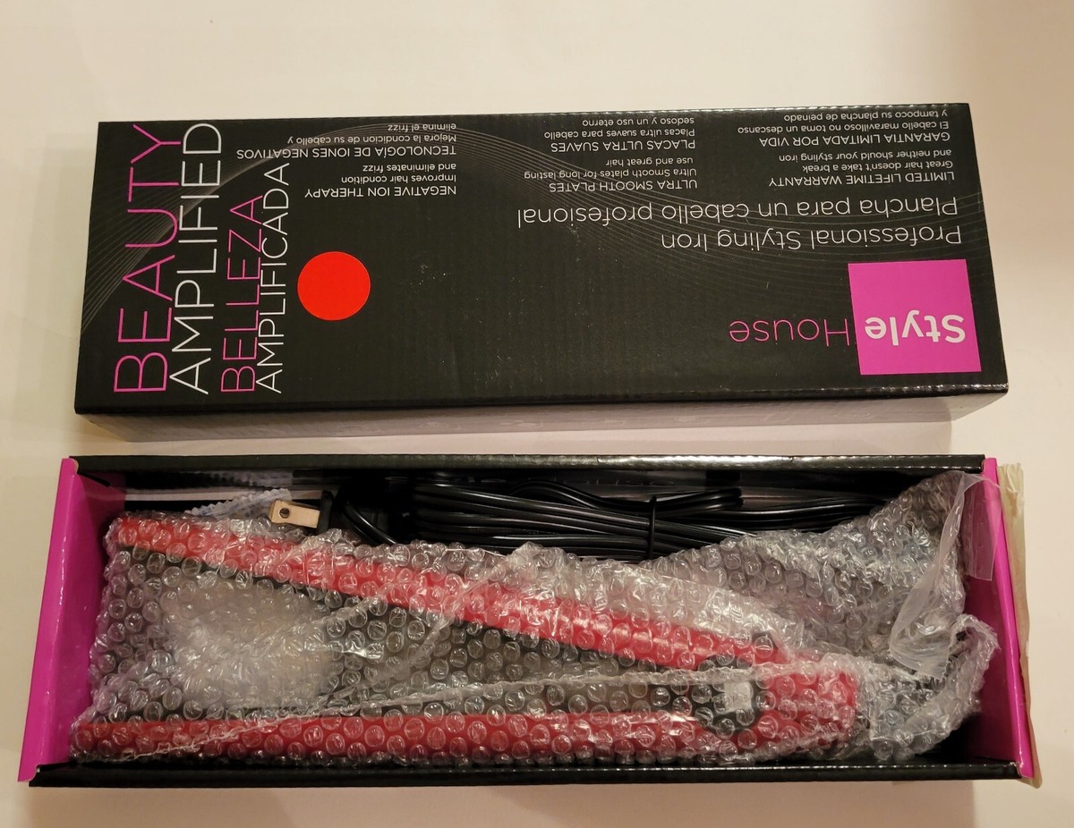 Style House 1.25” Professional Hair Styling Iron (Red) Negative Ion Therapy Professional Styling Iron (RED) : Amazon.ca: Beauty  main image 3