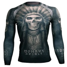 FX-102K Compression Quick dry athletic Rash guard MOHAWK SPIRIT workout mma gear