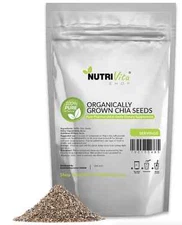 6 LBS ORGANIC GROWN 100% PURE PREMIUM BLACK CHIA SEEDS VEGAN GLUTEN-FREE NONGMO