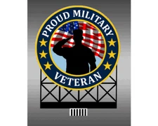 Miller Engineering 88-6301 HO/O Large Proud Military Veterans Billboard