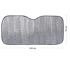Parasole Parabrezza Auto Interno Protezione Cruscotto Ventose 140x70 Pieghevole - Miniatura 4