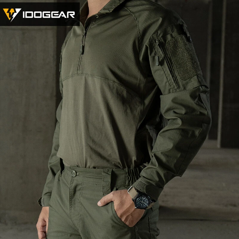 IDOGEAR BSR Tactical Shirt Combat Military w/ Elbow Pads Paintball Cargo Hunting - Image 4 of 4