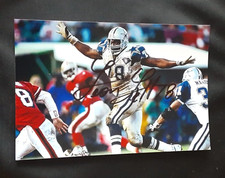 LEON LETT DALLAS COWBOYS DEFENSIVE TACKLE AUTOGRAPHED SIGNED 4x6 GLOSSY PHOTO