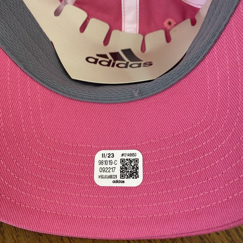 Adidas Girls Youth Saturday Baseball Hat Pink Adjustable NEW - Picture 6 of 7