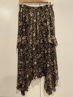 ULLA JOHNSON Floral Paisley Print TORRI Asymmetric Silk Ruffle Midi Skirt 4 — photo 2