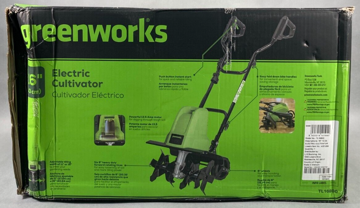 greenworks electric cultivator