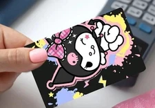  Hello kitty Kuromi Credit  Debit Card Skin Sticker FULL Cover Free Shipping 