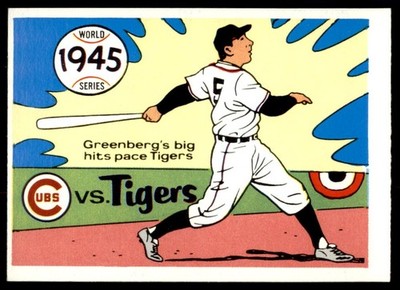 1970 Fleer World Series #42 1945  Cubs vs Tigers  Hank Greenberg  NM