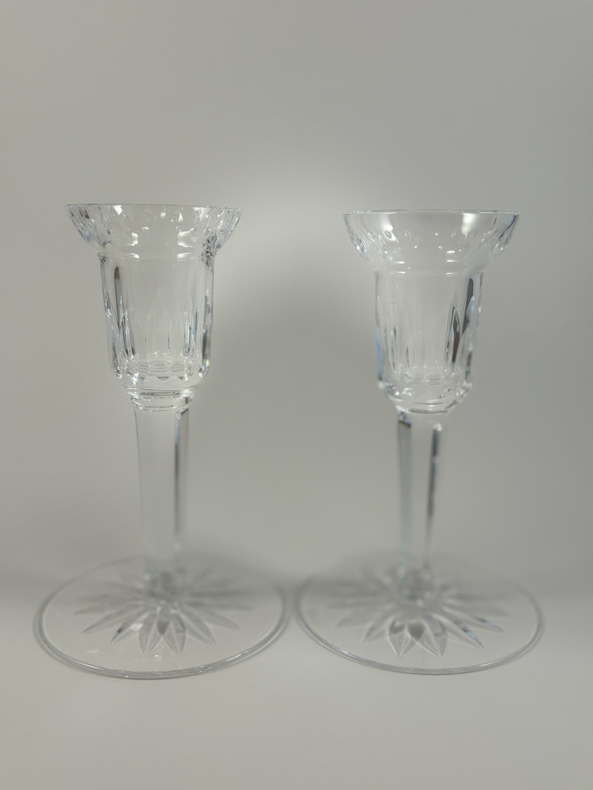 Vintage Waterford Crystal Candle Holders - Elegant Pair