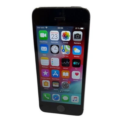 Apple iPhone 5S 16GB B-Ware Kratzer 4'' Smartphone schwarz ohne SIMlock