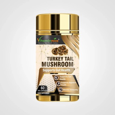 Vitaminnica Truthahnschwanz Pilz - Darm Verdauung Gesundheit Immunität 60 Kapseln