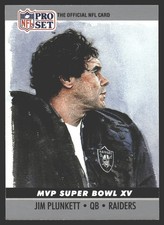 Jim Plunkett #15 1990 Pro Set Super Bowl MVP Collectibles Oakland Raiders