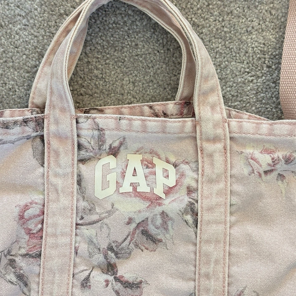 Mini Bolso de Mano GAP x LoveShackFancy Niños de Lona Floral Shopper Coqueta Viaje Foto 4 de 4