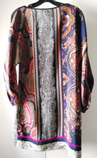 100% Silk Dress Size XS Made in USA Boho Glam Single Brand